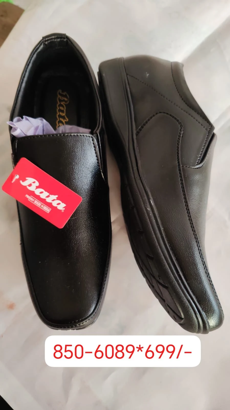 Bata Alex Remo SH M Men's Formal Slip-On Loafers (Black)